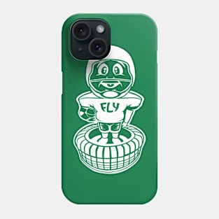 Fly Birds Fly Bobblehead Tee Shirt in Green Phone Case