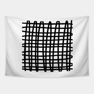 Simple black and white stripes Tapestry