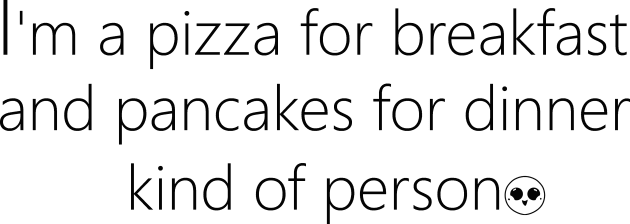 Pizza for Breakfast - Pancakes for Dinner Person Kids T-Shirt by PandLCreations