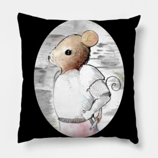 Knightly mouse - medieval fantasy inspired art and designs Pillow
