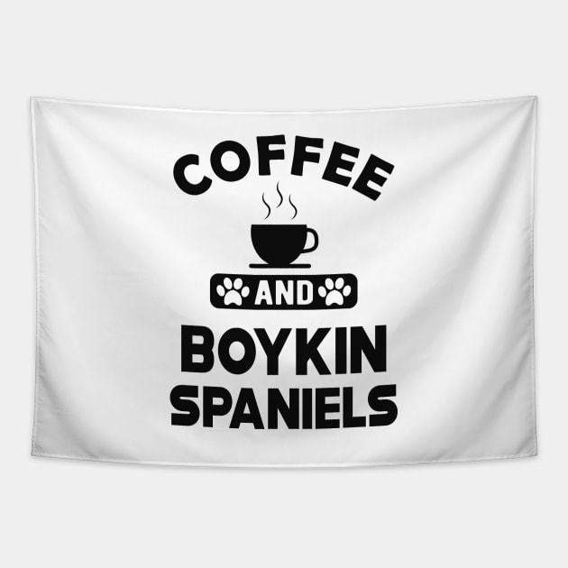 Boykin Spaniel Dog - Coffee and boykin spaniels Tapestry by KC Happy Shop