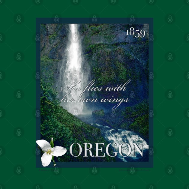 Oregon Waterfall Poster by kimberlyjtphotoart