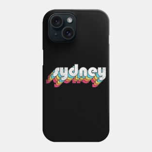 Sydney  / Retro Faded Style Typography Design Phone Case