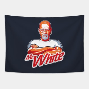 Mr. White on a dark tee Tapestry