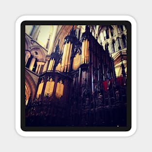 Organ pipes, Lincoln Cathedral Magnet