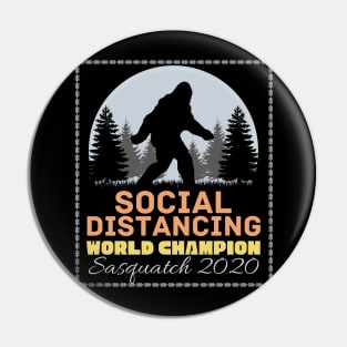 Social Distancing World Champion Pin