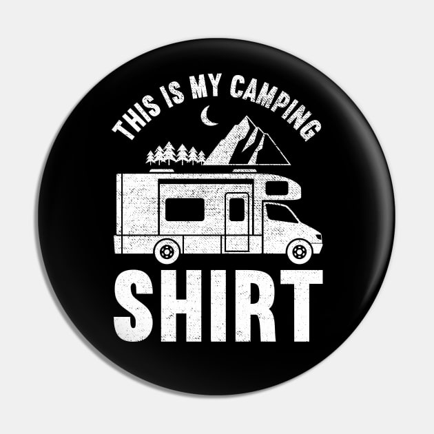 This Is My Camping Shirt Camping Trailer Camper Van Pin by DragonTees