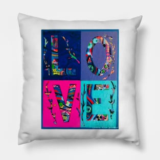 LOVE Letter Tiles Pillow