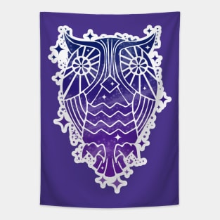 Cosmic Owl Tapestry