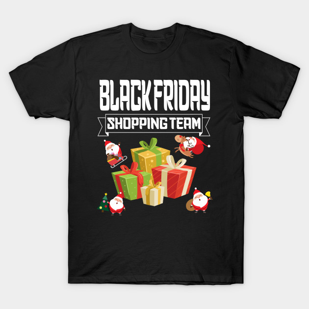 Black Friday Shopping Team Christmas Family Matching Shirts