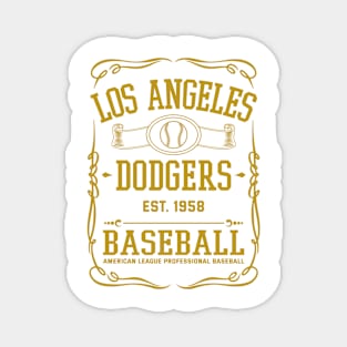 Vintage Dodgers American Baseball Magnet