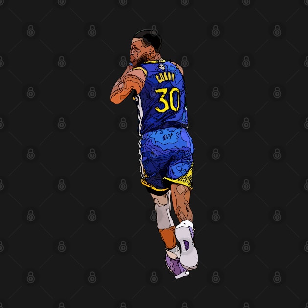 Stephen Curry Night Night Celebration 2 by Playful Creatives