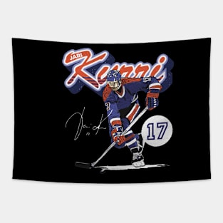 Jari Kurri Edmonton Retro Script Tapestry