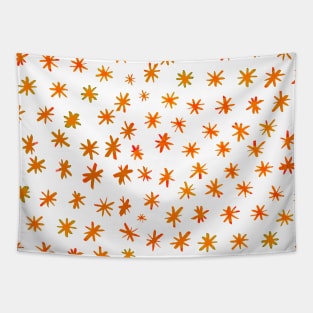 Watercolor stars - orange Tapestry