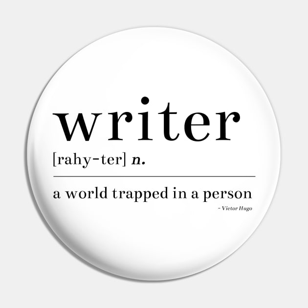 Writer Pin by sparkling-in-silence