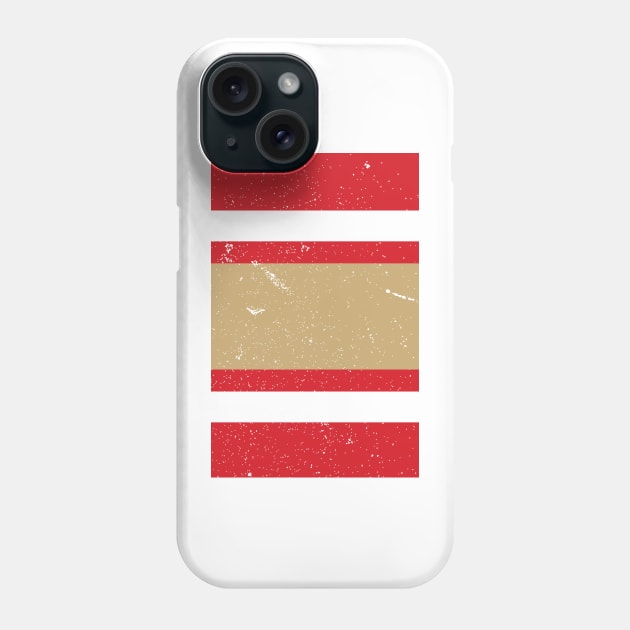 San Francisco Varsity Retro Home Red, White & Gold Design Phone Case by Culture-Factory