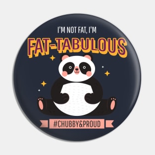 Fat-Tabulous Panda Bear Pin