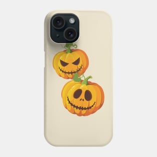 Good and Evil Autumn Pumpkins Phone Case