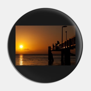 A Fisherman's Sunset Pin