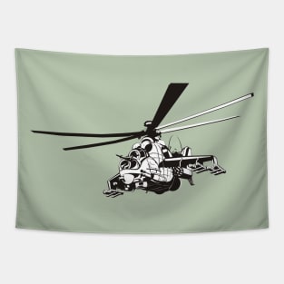 Cartoon helicopter Tapestry