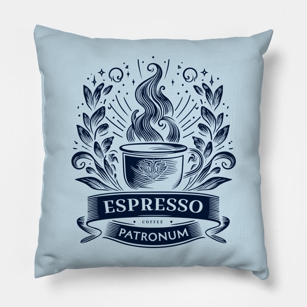 Espresso Patronum - Divine coffee Pillow by PrintSoulDesigns