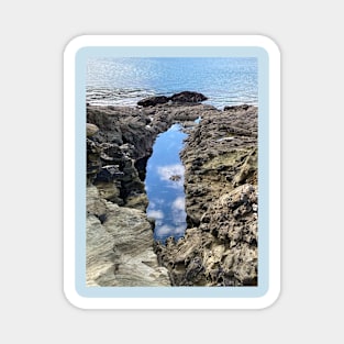 Optical illusion - Sky in the Rock Pool by the Sea Magnet