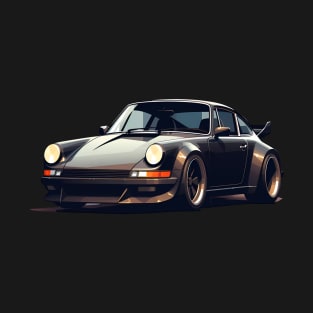 Porsche 911 turbo Black T-Shirt