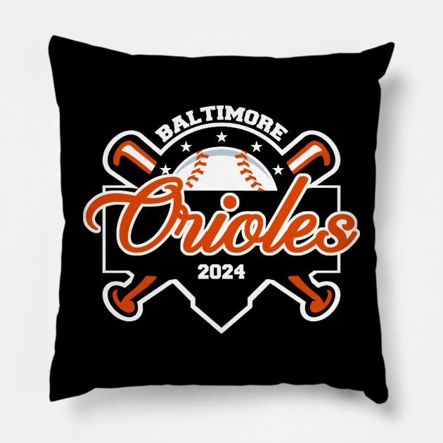 Orioles Baseball Pillow by CovpaTees