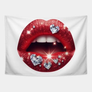 Valentines Lips Tapestry