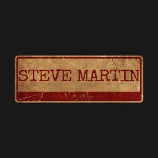 Aliska text red gold retro Steve Martin T-Shirt
