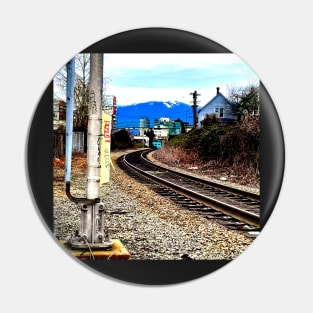 East Van Train Tracks Pin