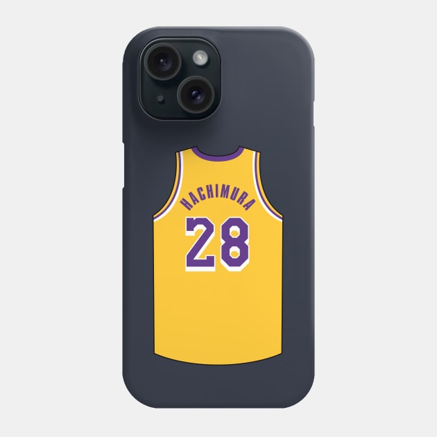 Rui Hachimura Jersey Gold Qiangy Phone Case by qiangdade