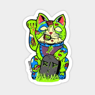 Zombie Neko Magnet