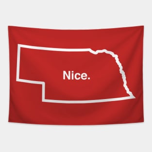 Nebraska NICE T-shirt by Corn Coast Tapestry