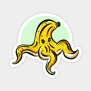 Evil Banana Slip Peel Sticker Character Magnet