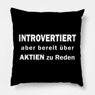 lustiger Börsen Spruch Männer Aktien Investieren Pillow