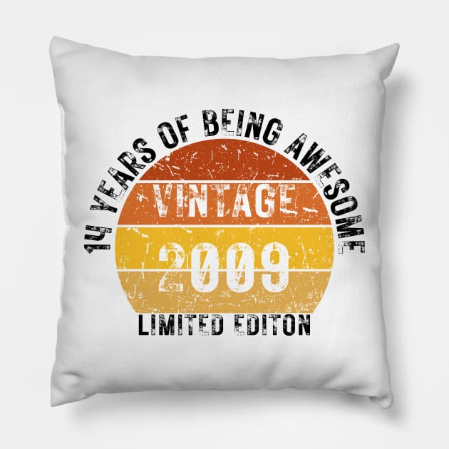 14 years of being awesome limited editon 2009 Pillow by HandrisKarwa