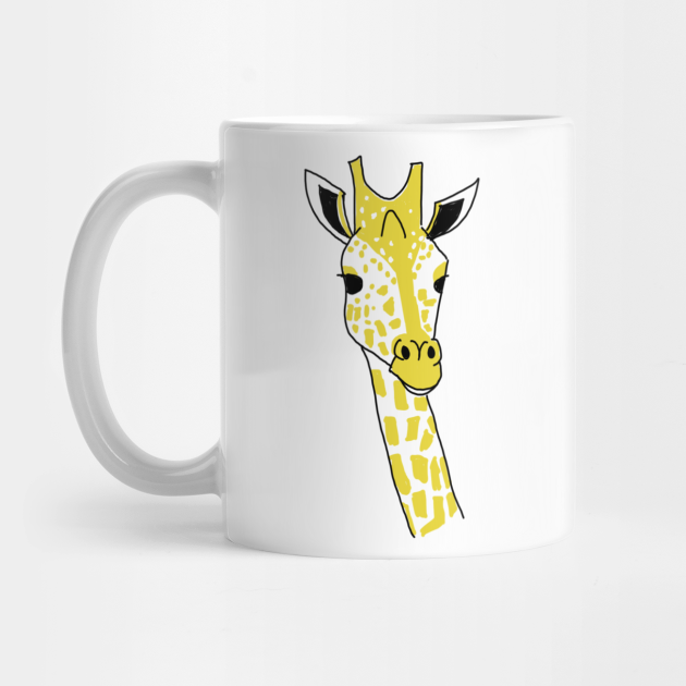 Giraffe Funny Novelty Cartoon Hand Drawing Giraffe Mug Teepublic