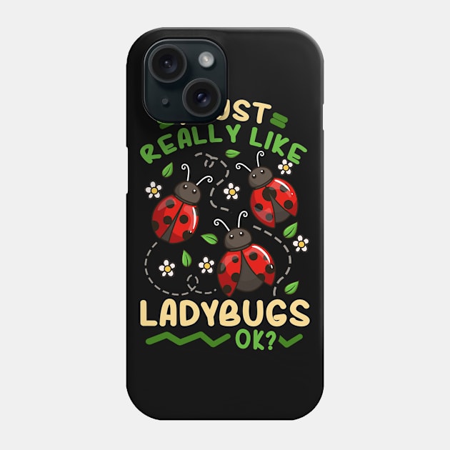 Ladybug Insect Entomology Ladybug Lover Phone Case by CreativeGiftShop