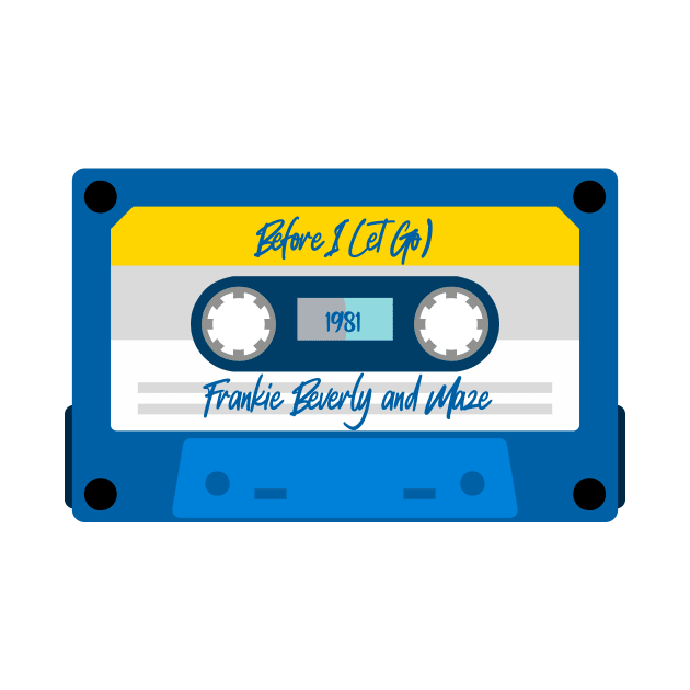 Frankie Beverly And Maze Classic Blue Cassette by PowelCastStudio