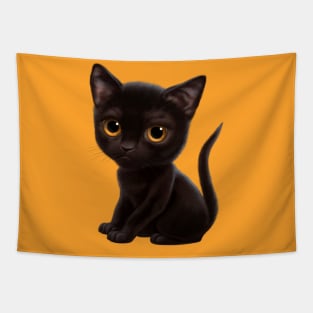 Cat-a-clysm Bombay kitten Tapestry