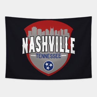 Nashville Tennessee Badge City Tapestry