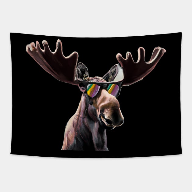 Cool Moose Tapestry by DavisDesigns79