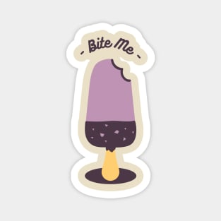 Bite me Popsicle Funny Pun Magnet