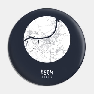 Perm, Russia City Map - Full Moon Pin