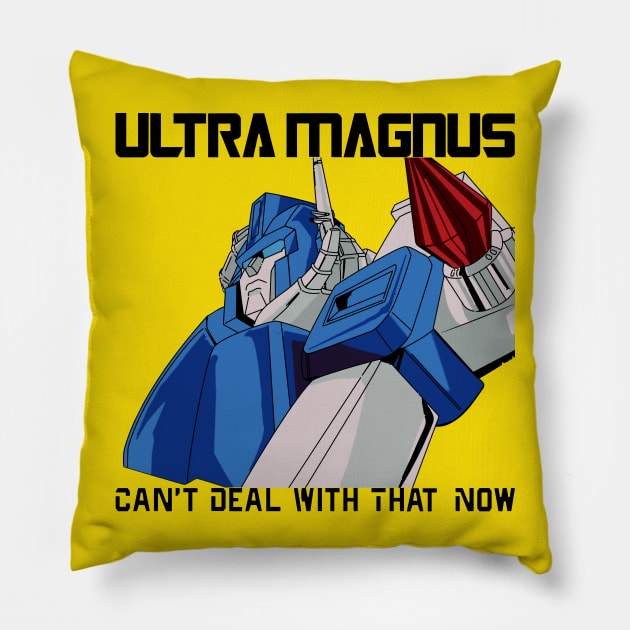 Magnus Can't Deal Pillow by gigglelumps
