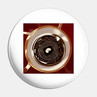 Coffee Since Established Decaf French Press Retro Pin