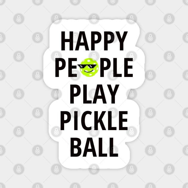 Happy people play pickleball Magnet by Fanu2612