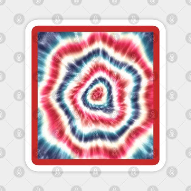 Tie Dye Shibori Seamless Pattern. Abstract Tie-Dye Magnet by RubyCollection