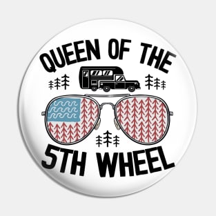 Queen Of The 5th Wheel Funny Camping Pin